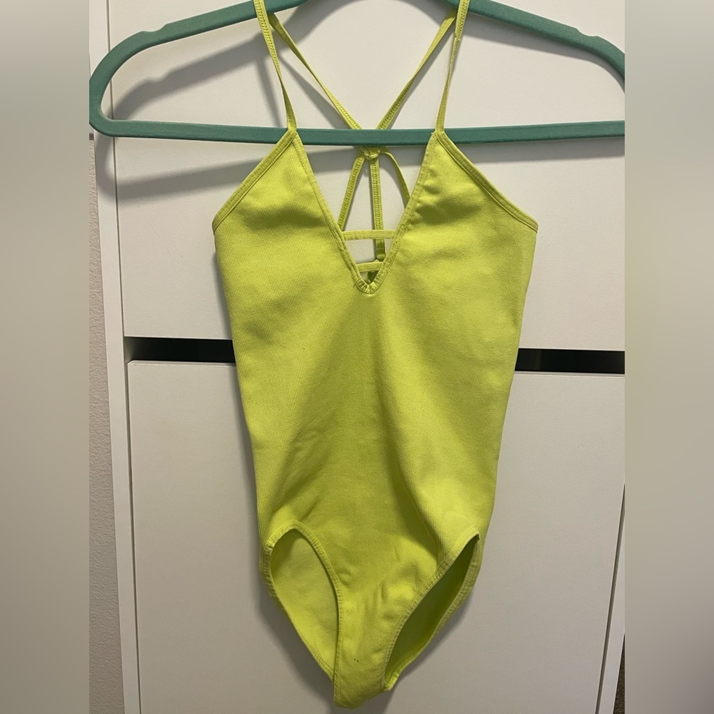 Vibrant Yellow bodysuit!!
